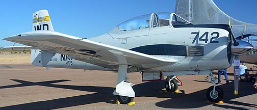 North American T-28A Trojan N1742R, Copperstate Fly-in, October 26, 2013